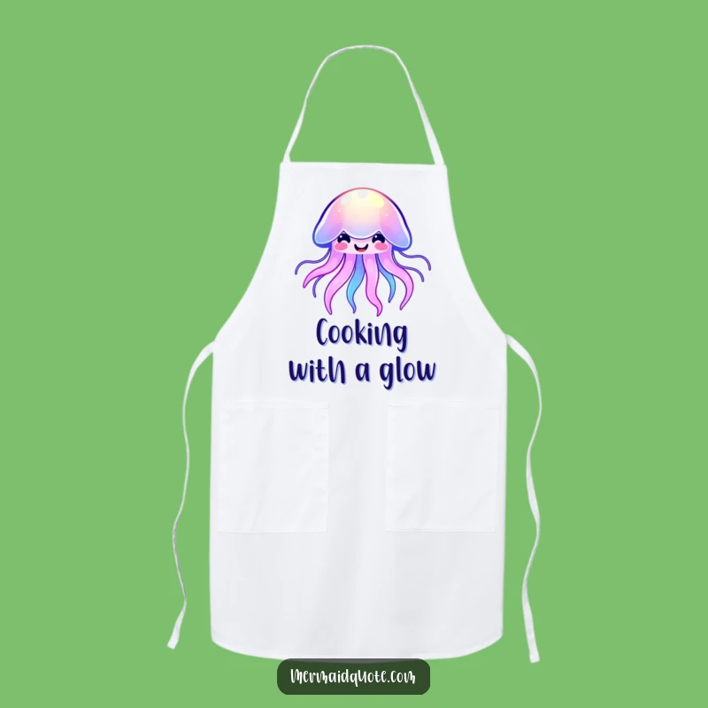 Funny Kawaii Jellyfish Kitchen Apron - Cute & Colorful Chef Gift