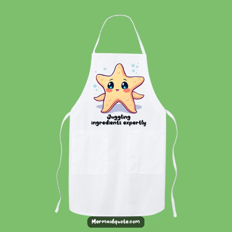 Funny Starfish Juggling Apron: Cook with Magic, A Sparkling Funny Gift
