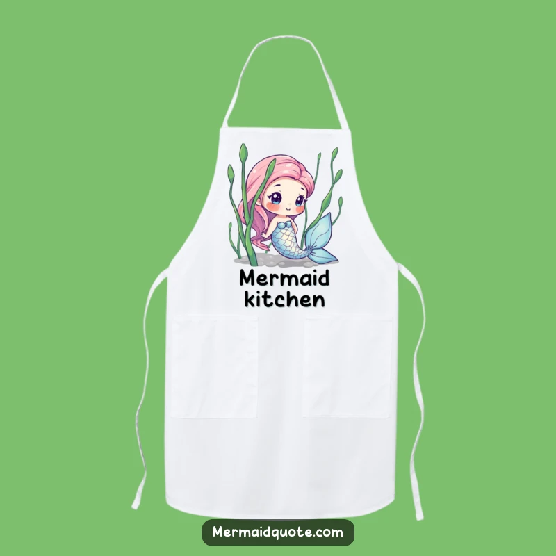 Funny Mermaid Seaweed Apron: Magical Kitchen Wear, Perfect Funny Gift
