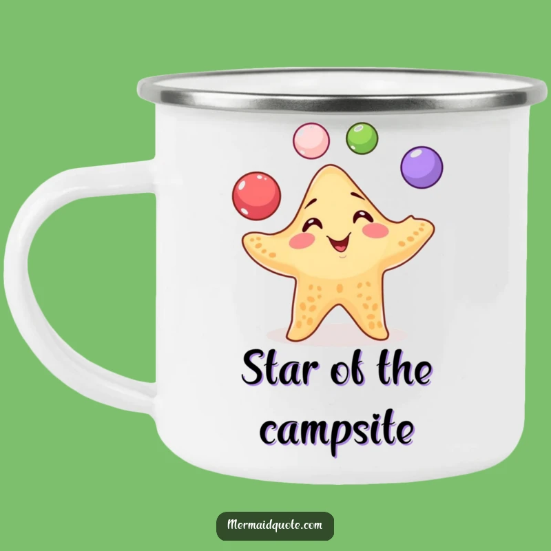 Funny Starfish Camping Mug: Adventure Juggler, a Rugged Funny Gift!
