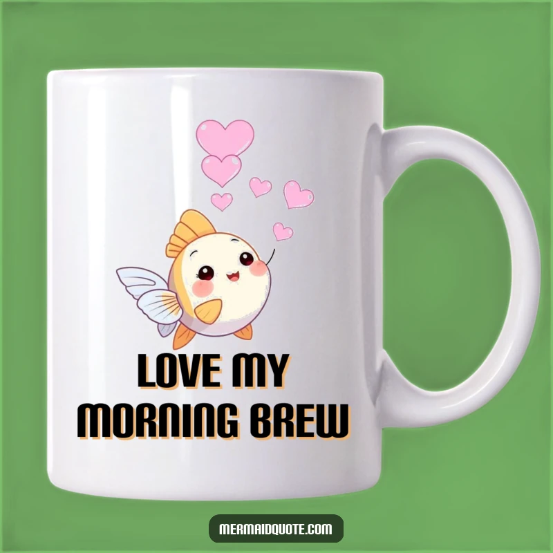 Funny Angelfish Bubble Mug - Adorable & Romantic Heart Bubbles for a Sweet Gift