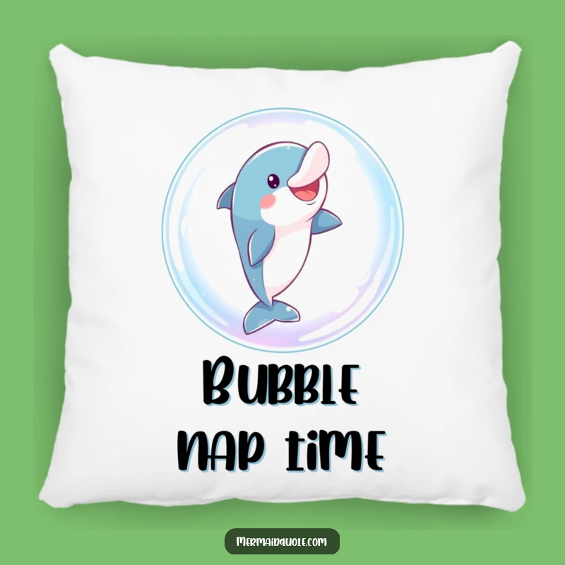 Funny Dolphin Bubble Leap Pillow: Cozy and Comical Ocean Comfort Gift
