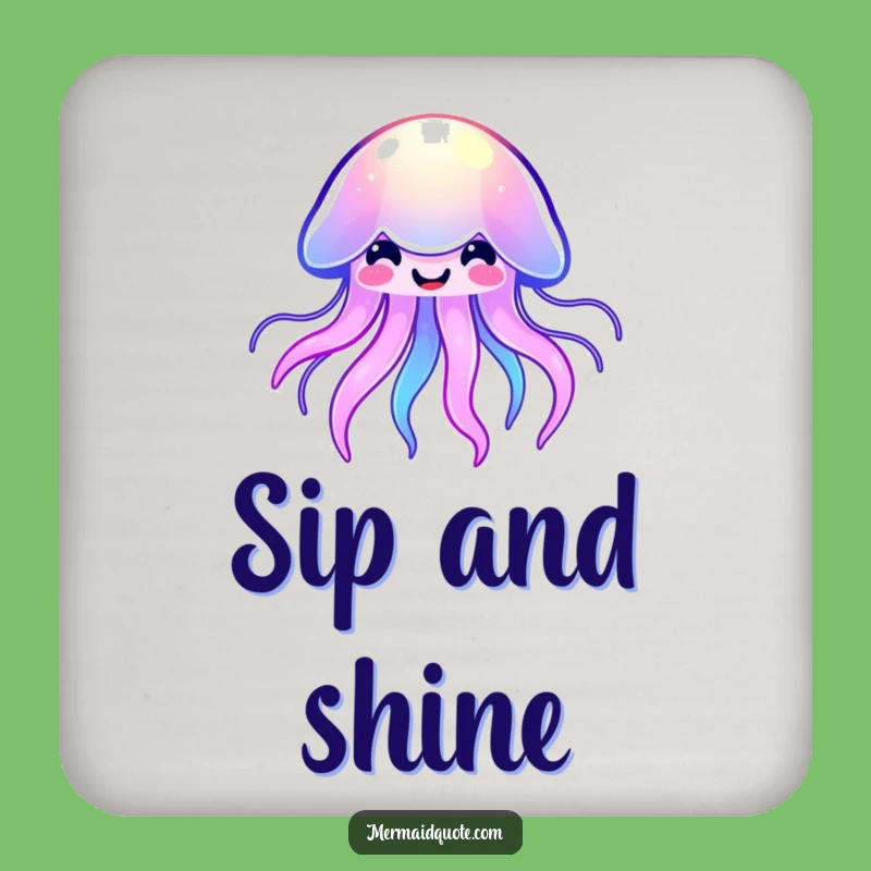 Funny Kawaii Jellyfish Drink Coaster - Cute Surface Protection