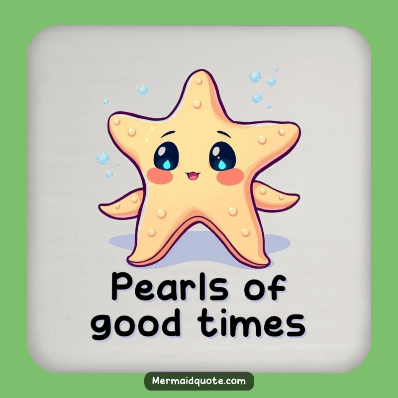 Funny Starfish Juggling Coasters: Protect with Sparkle, A Chic Funny Gift