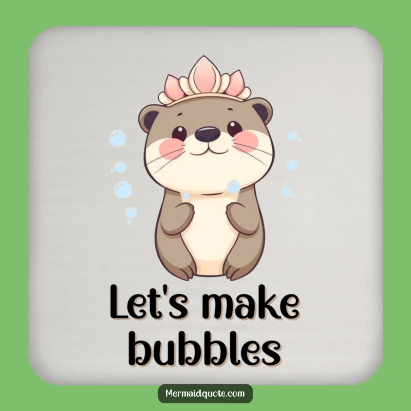Funny Kawaii Otter Coasters: Protect Surfaces with Charm, A Cute Funny Gift