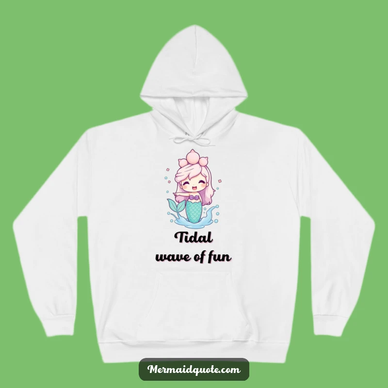 Cozy Funny Mermaid Splashing Water Hoodie: Stay Warm and Whimsical!