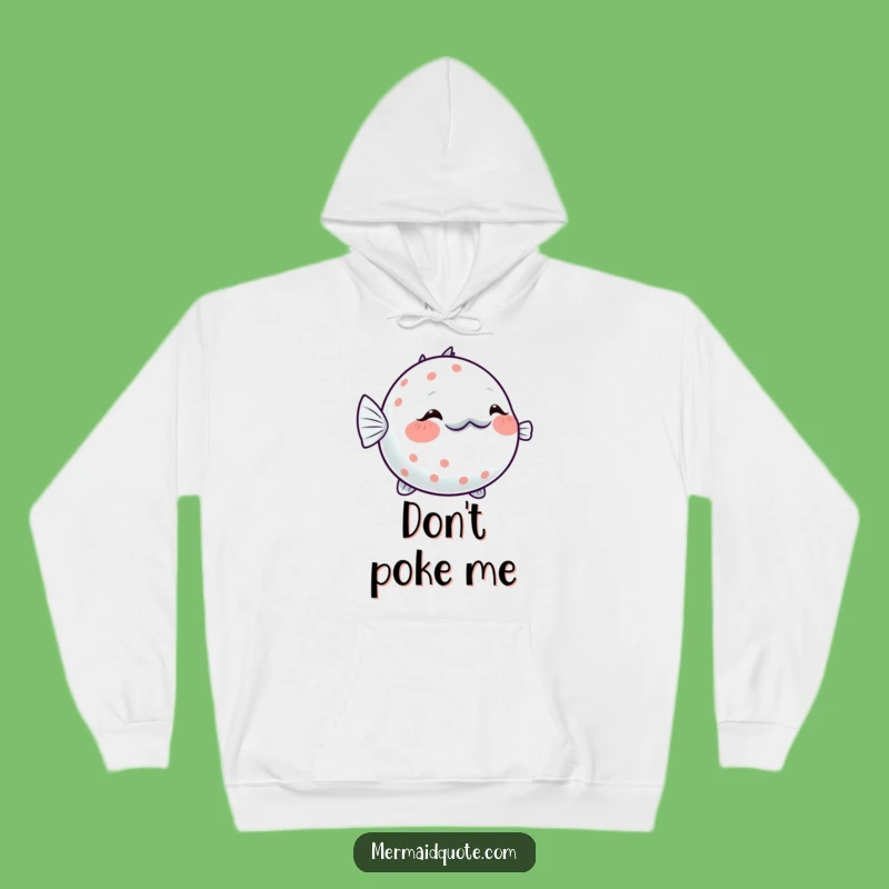 Funny Pufferfish Blushing Hoodie: Cozy Comfort with a Sweet Touch, a Warm Funny Gift!