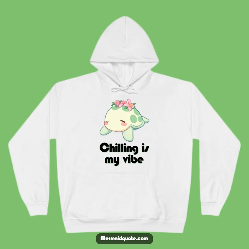 Funny Sleepy Turtle Flower Hoodie - Cozy & Peaceful Gift Idea!