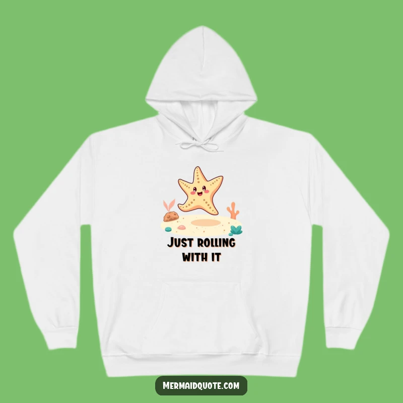 Funny Starfish Cartwheel Hoodie: Cozy Beach Vibes, Perfect Funny Gift