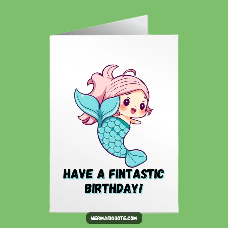 Free Printable Mermaid Tail Birthday Card: Shimmering Scales for a Fun Downloadable Gift