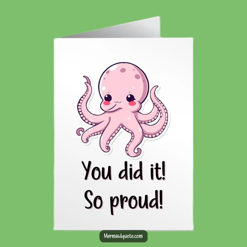 Free Printable Octopus Congratulations Card - Hilarious Downloadable DIY Gift