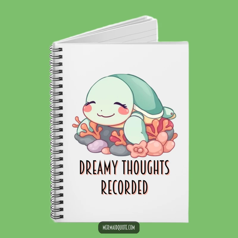 Funny Sleeping Turtle Journal - Peaceful Notes & Ideas