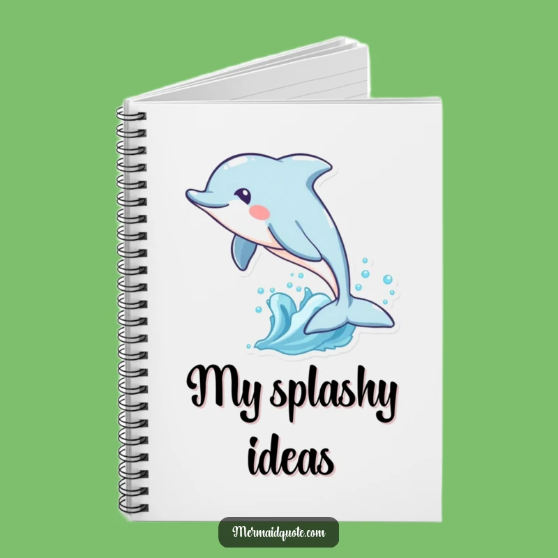 Funny Dolphin Waves Notebook: Ocean Stationery, Perfect Funny Gift