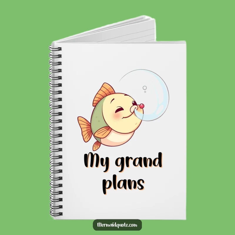 Funny Determined Fish Journal - Motivational Notes & Ideas