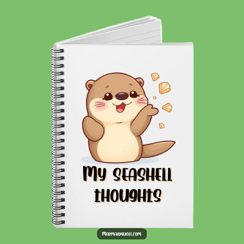 Funny Sea Otter Juggling Seashells Notebook: Jot Down Ideas with Hilarious Style Gift