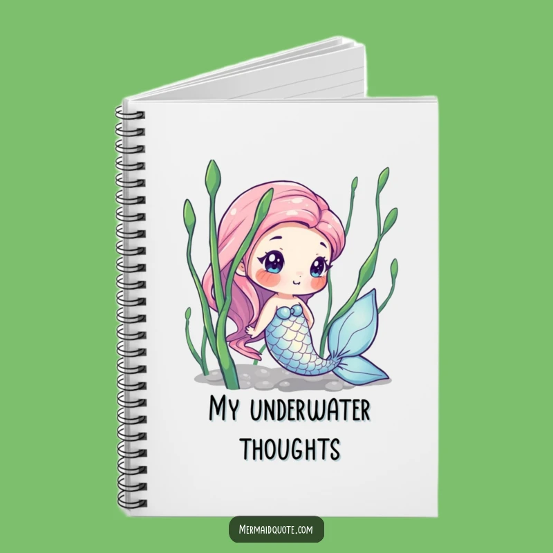 Funny Mermaid Seaweed Notebook: Magical Stationery, Perfect Funny Gift