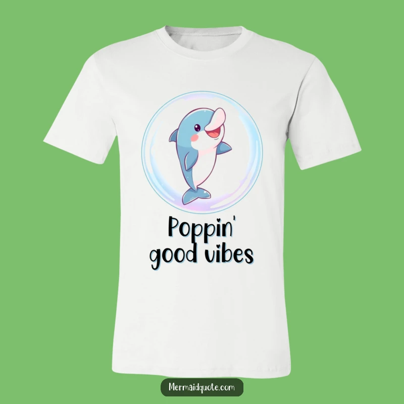 Funny Dolphin Bubble Leap T-Shirt: Comical and Playful Ocean Apparel Gift