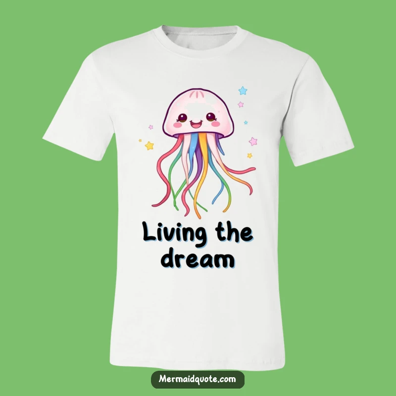 Funny Jellyfish T-Shirt - Colorful Ribbons Flow, Whimsical Funny Gift Tee