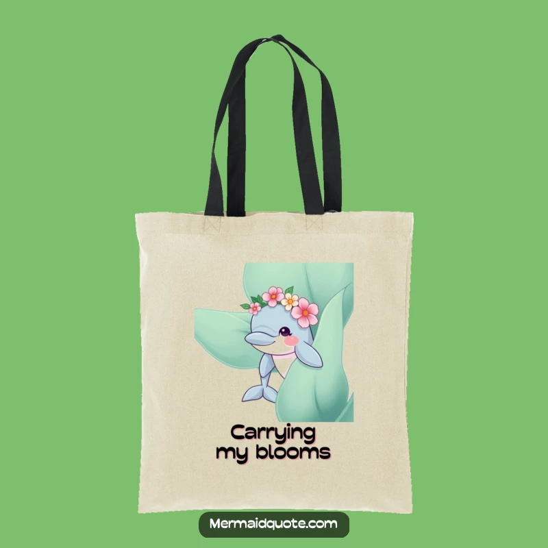 Funny Dolphin Tote Bag: Carry Whimsy Everywhere, a Charming Funny Gift!